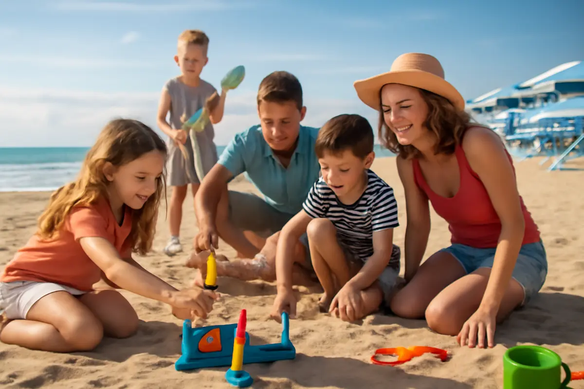 Giochi sulla spiaggia per bambini a Riccione: idee originali che coinvolgono tutta la famiglia