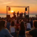 Concerti gratuiti sulla sabbia a Riccione: i punti strategici per goderti musica e tramonto