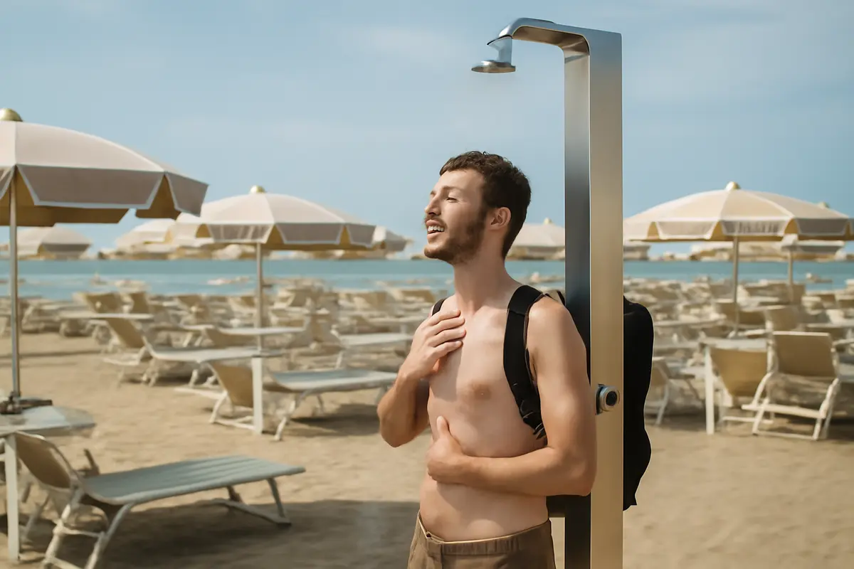 Spiagge con doccia gratuita a Riccione: le postazioni utili per viaggiatori smart