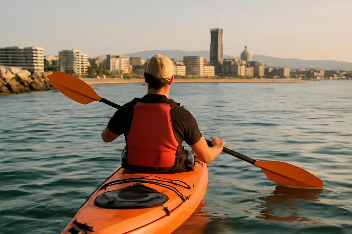 Escursione kayak tra Riccione e Rimini: il panorama che rende unica questa esperienza
