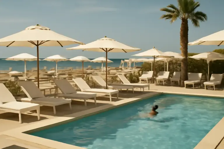 Lido attrezzato con piscina sulla spiaggia a Riccione: l’indirizzo per un’esperienza esclusiva